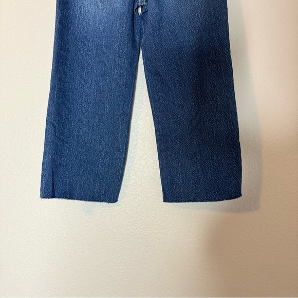 Cat & Jack Kids Blue Wide Leg Crop Stretch Jeans Size 8 - Picture 7 of 15